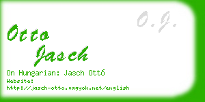 otto jasch business card